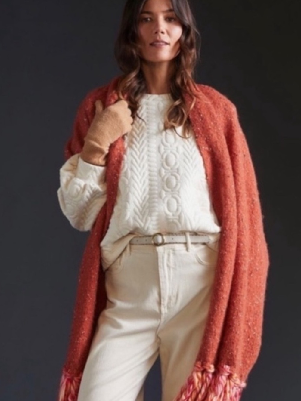 Anthropologie blanket scarf